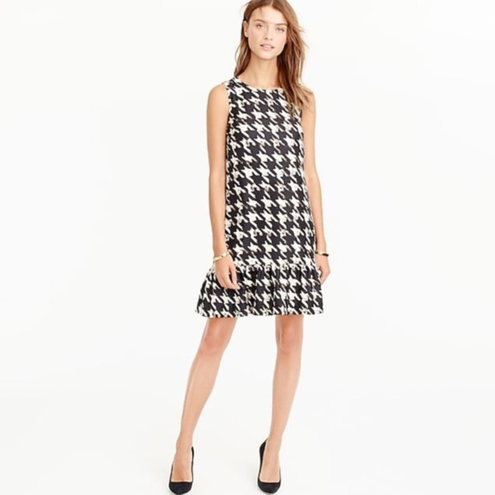 J. Crew Houndstooth Dress